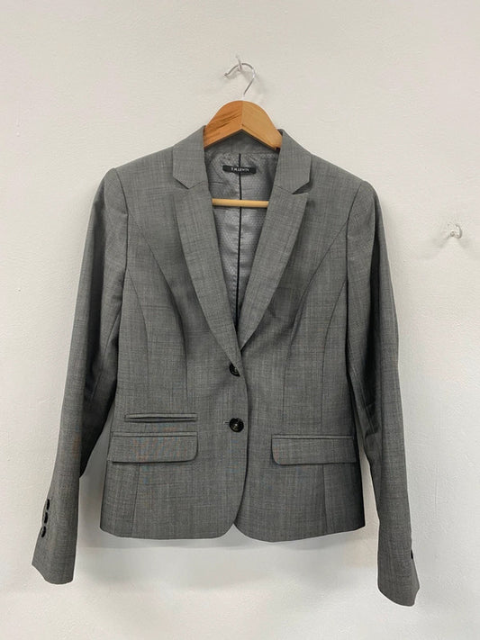 Fabulous TM Lewin Ladies Grey Suit Blazer UK10 LG276