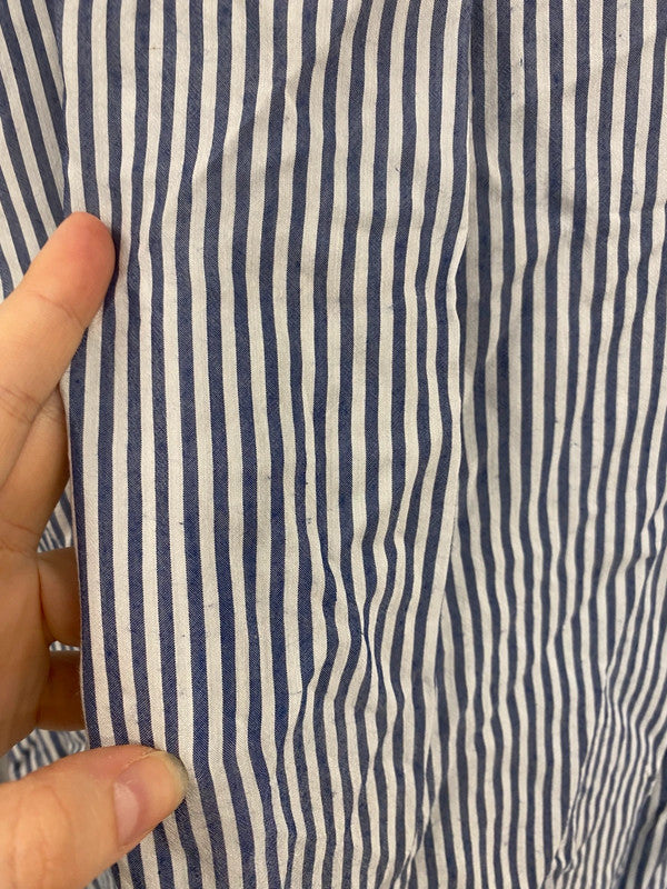 Fabulous Next Blue Pinstripe Chic Button Up Shirt UK16 P LG276