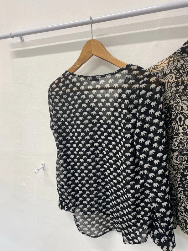 Fabulous bundle of monochrome blouses Uk10 Next #556 LG276