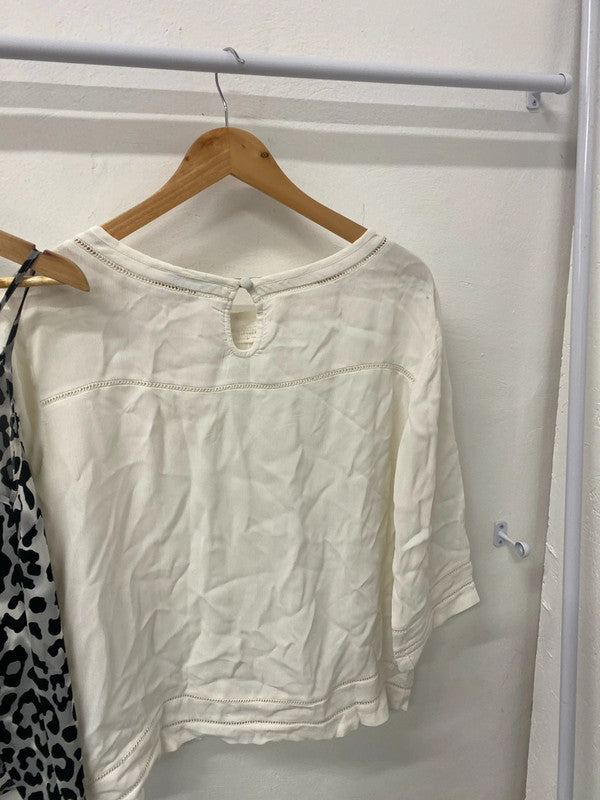 Fabulous bundle of monochrome blouses Uk10 Next #556 LG276