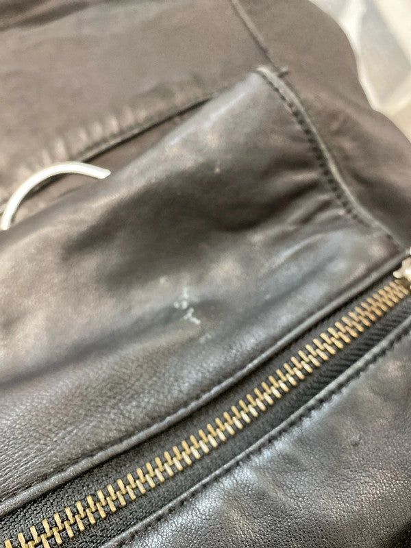 Fabulous Next Leather biker jacket Uk14 butter soft LG276