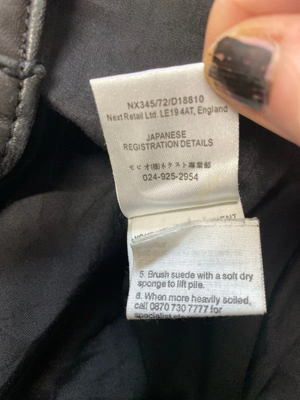 Fabulous Next Leather biker jacket Uk14 butter soft LG276