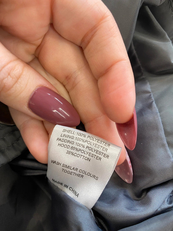 Fabulous Internacionale Grey Y2K Vibes Hooded Gilet UK10 MH456