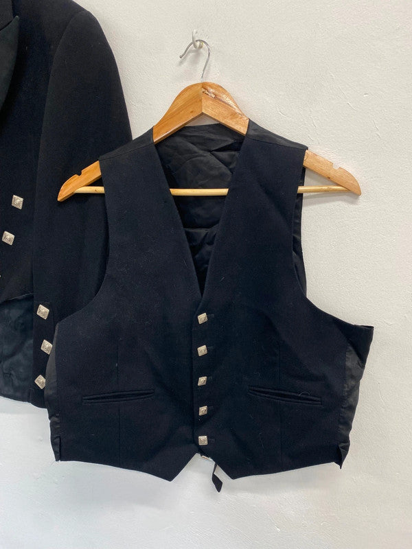 Fab traditional kilt jacket & waistcoat Prince Charlie UK40 long #103 MD001