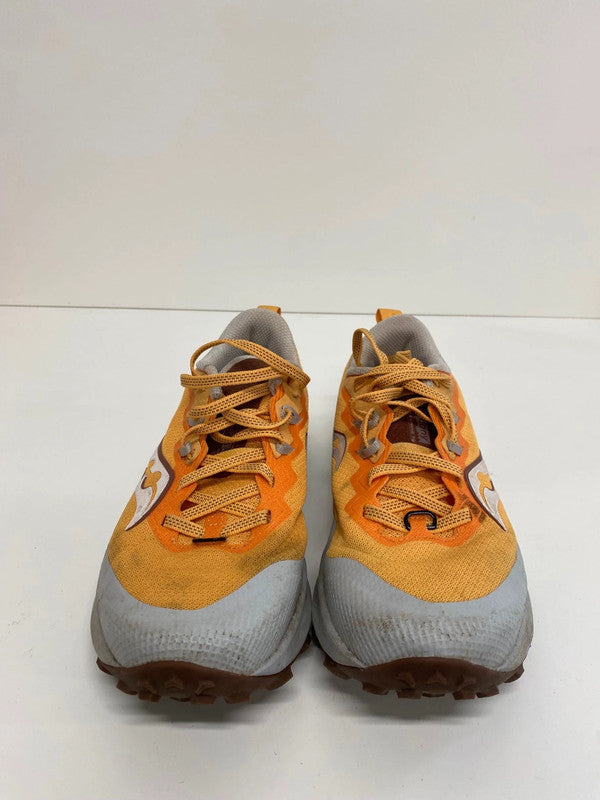 Fabulous Saucony Peregrine 14 Mustard & Grey Trainers UK6 DB457