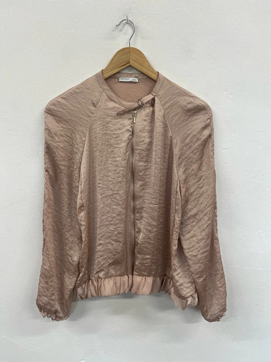 Fabulous Rose blush pink satin bomber UkM lightweight GM143