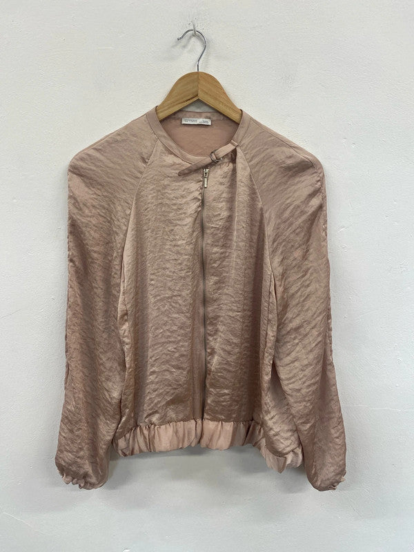 Fabulous Rose blush pink satin bomber UkM lightweight GM143