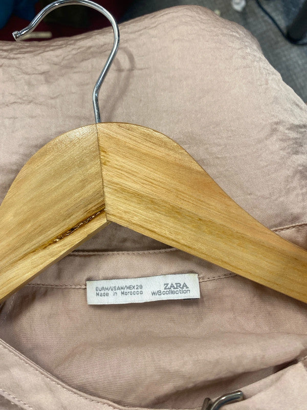 Fabulous Rose blush pink satin bomber UkM lightweight GM143