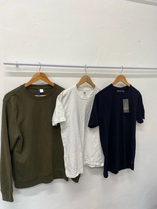 Fabulous men’s basic T shirt Jumper trio Classic H&M French connection UkM #29 GM143