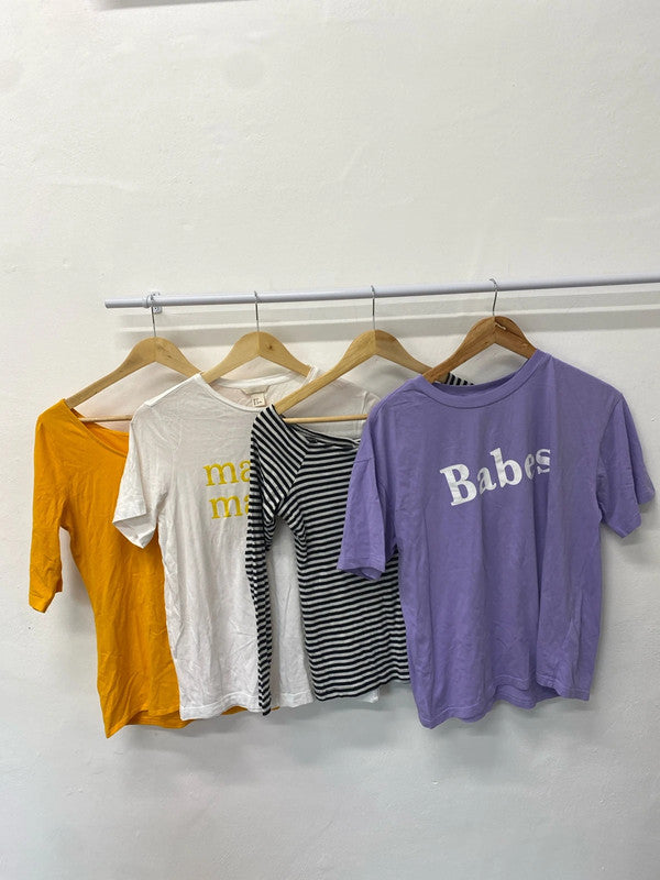 Fabulous bundle of T-shirts printed UK M h&m #41 GM143