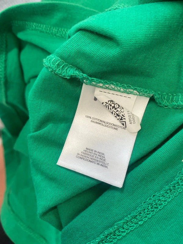 Gorgeous Fila green printed crop top sporty UK S GM143