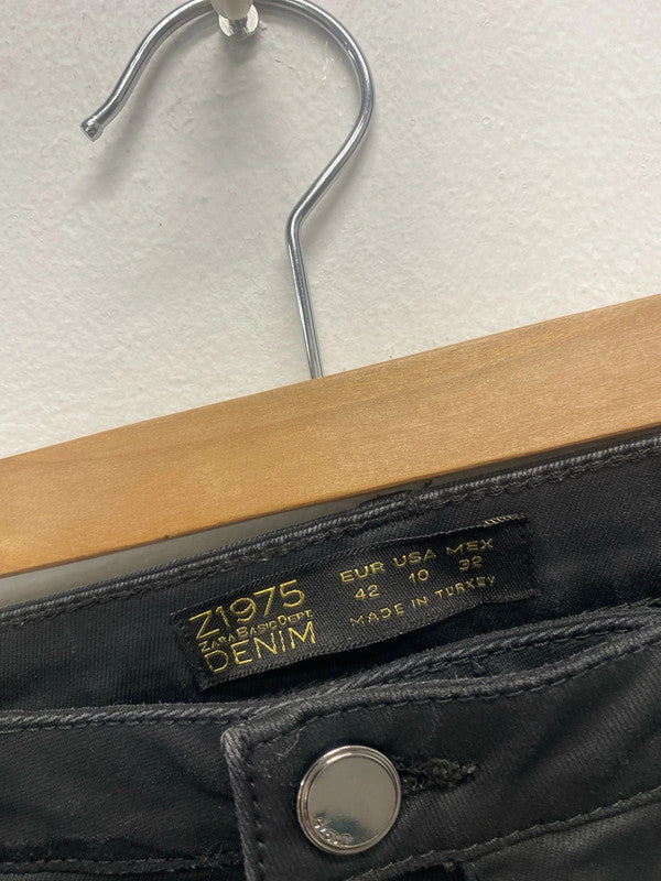 Gorgeous trio of faux leather jeans skinny Zara UK 14 #43 GM143