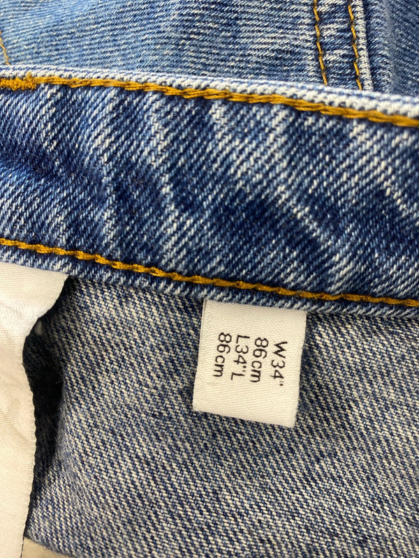 Classic collusion men’s blue jeans casual straight W34 L34 GM143