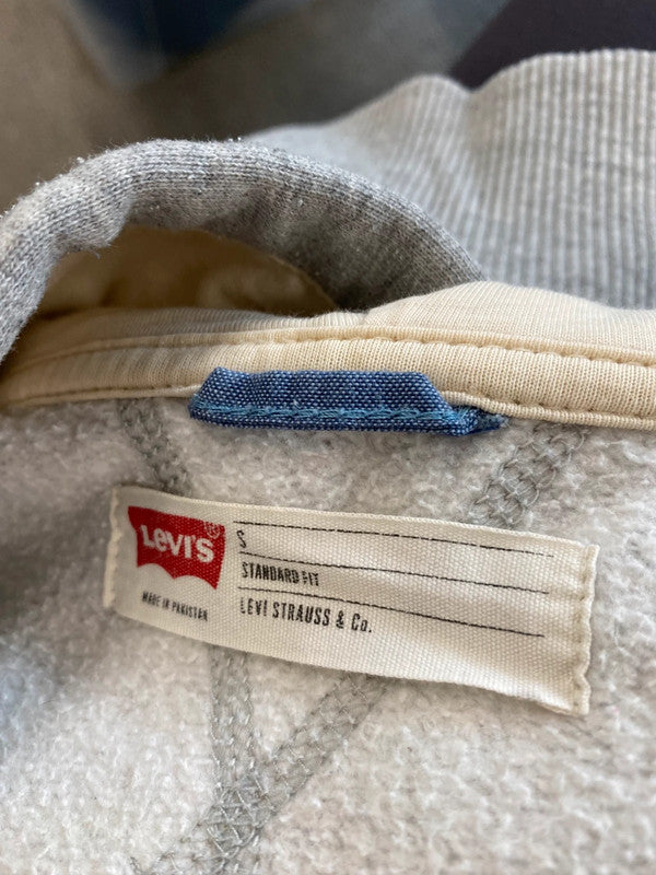 Fabulous Levi’s Men’s Zip through Grey hoodie UkS ZB458