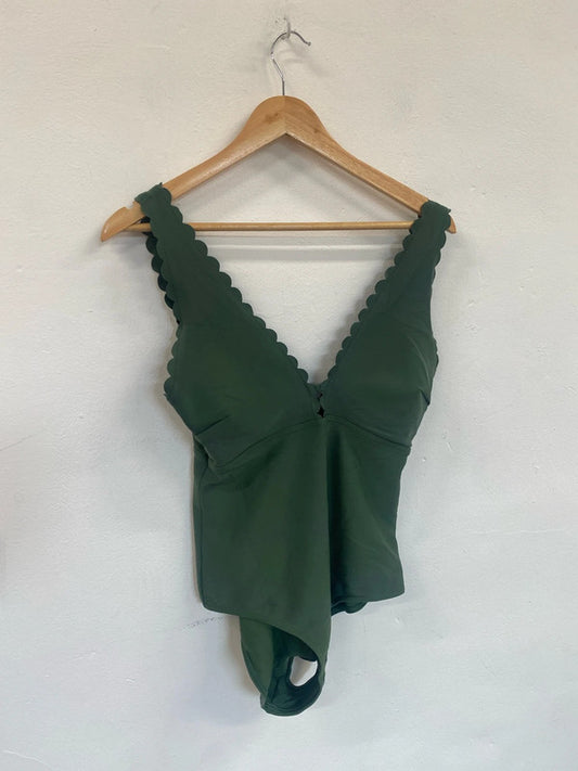Fabulous M&S Khaki Green swimsuit Uk14 Marks & Spencer’s AT002