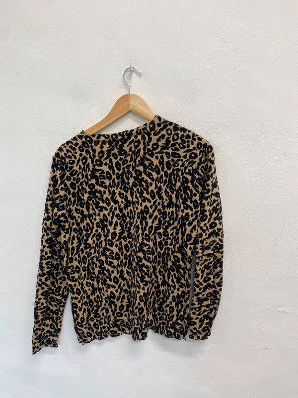 Fabulous m&s leopard print knit jumper UK 14 AT002