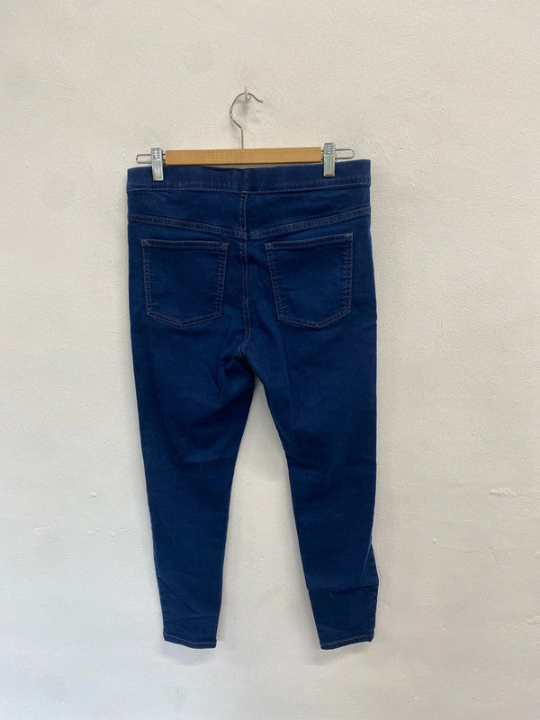 Fabulous m&s blue denim jeggings casual UK 12 AT002