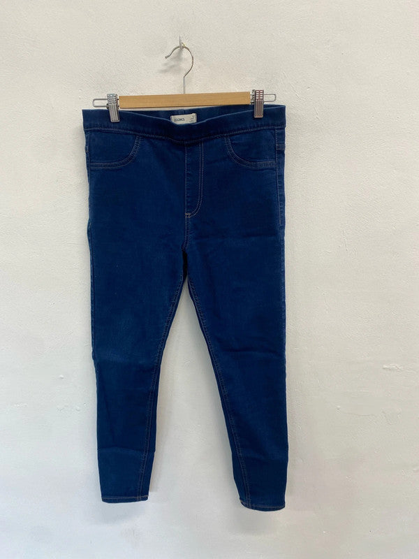 Fabulous m&s blue denim jeggings casual UK 12 AT002