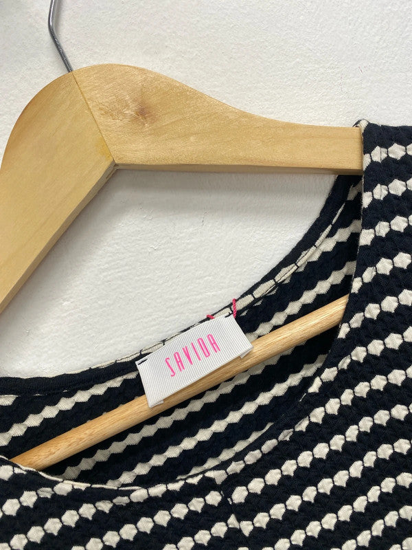 Fabulous duo spotted peplum tops savida UK 12 #12 LF001