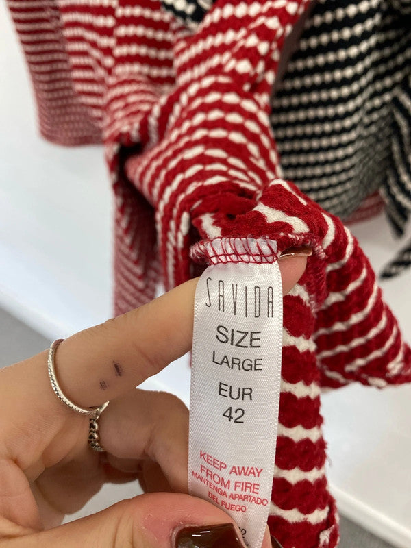 Fabulous duo spotted peplum tops savida UK 12 #12 LF001