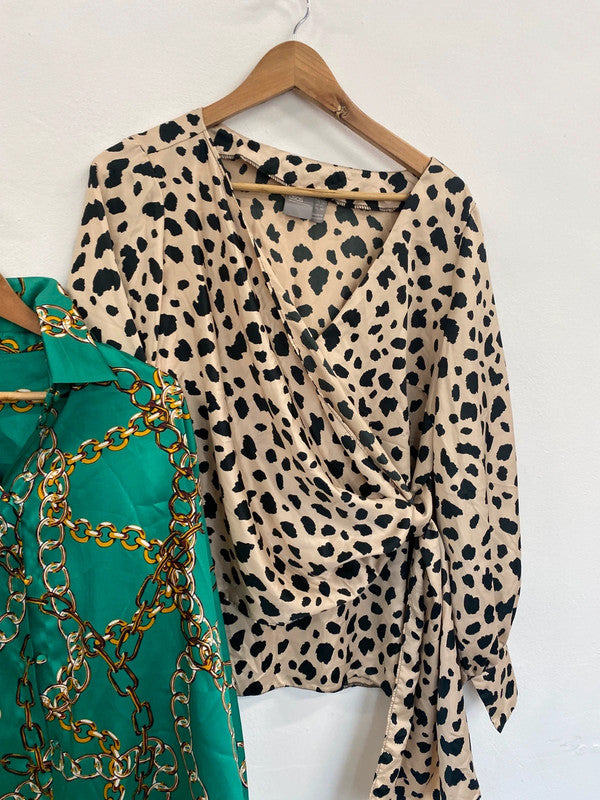 Fabulous trio of Fun & Chic patterned blouses Asos & F&F Uk14 #13 LF001