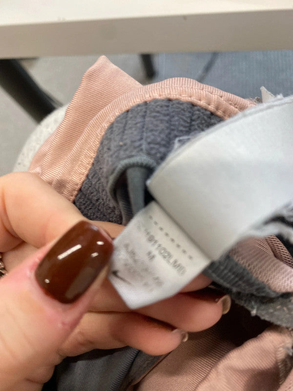 Fabulous Nike pink grey sports bra active UK M LF001