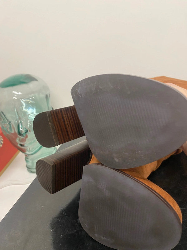 Fabulous Miss KG Venice over knee Boots UK4 Tan Boho chic TG465