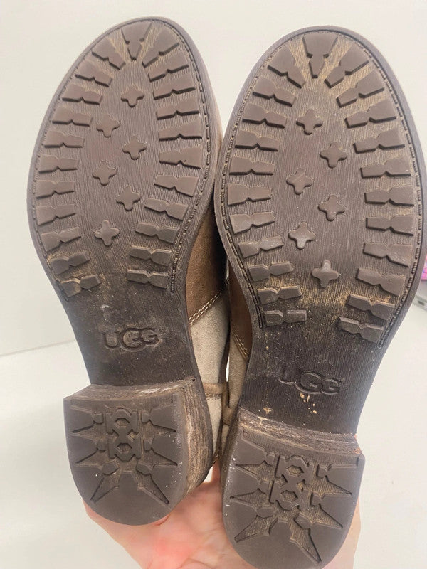 Fabulous UGG Patsy ankle strap western Boots UK4.5 Brown TG465