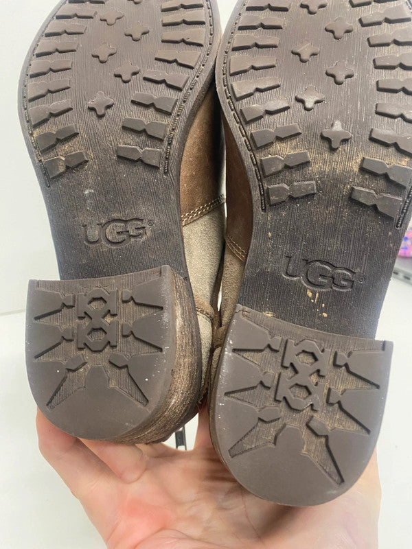 Fabulous UGG Patsy ankle strap western Boots UK4.5 Brown TG465