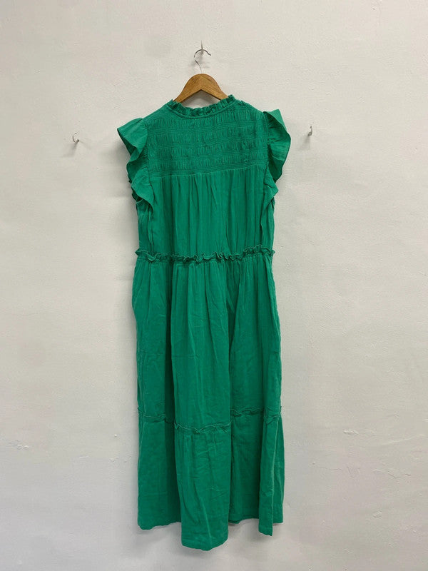 Gorgeous jd Williams green smock midi dress UK 20 CC001