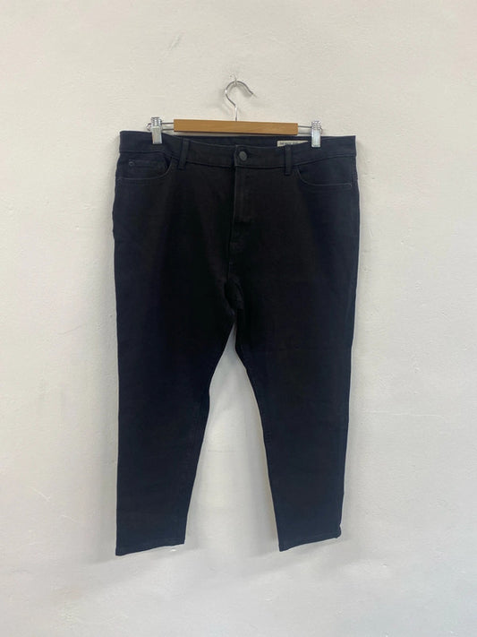 Fabulous M&S The Magic Jean Lift black jeans Uk18 X Short CC001