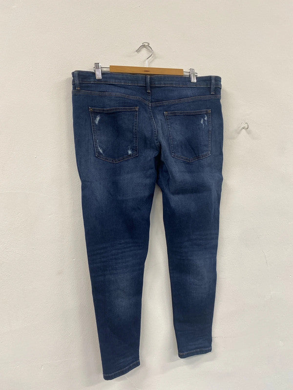 Fabulous m&S Super skinny lightly distressed Uk18 Short Jeans Classic CC001