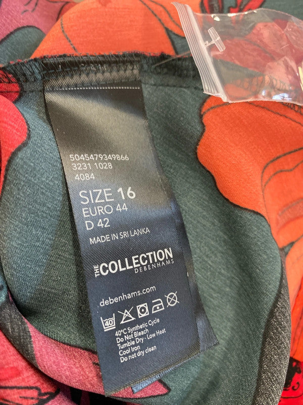 Fabulous Floral Super chic slink Midi dress Uk16 autumnal The Collection EP468