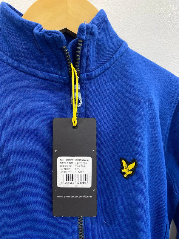 Fabulous Lyle & Scott Junior zip up top Blue Age 6/7 LK469