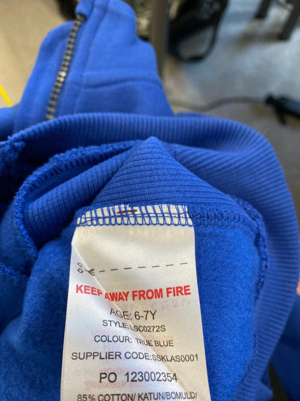 Fabulous Lyle & Scott Junior zip up top Blue Age 6/7 LK469
