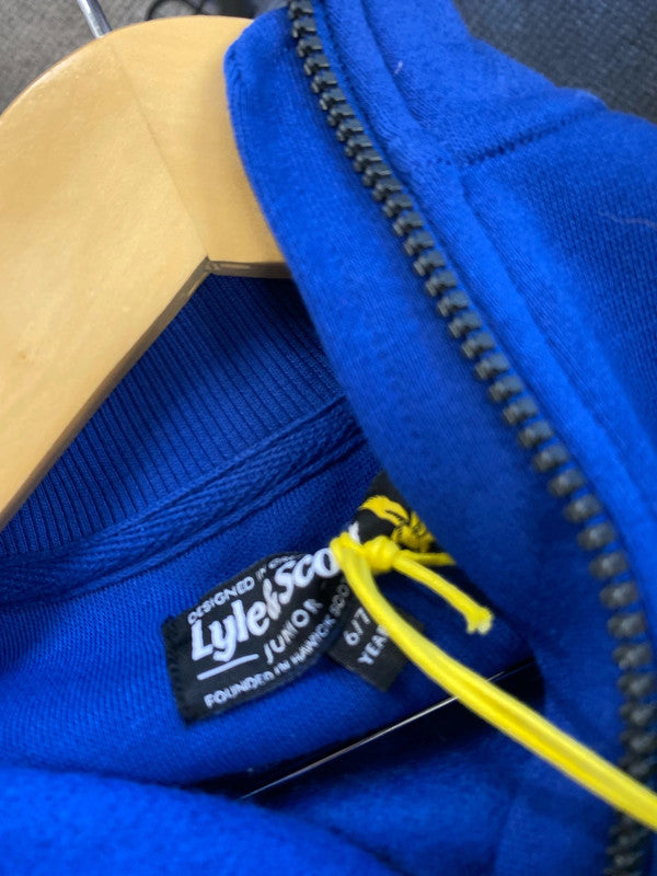 Fabulous Lyle & Scott Junior zip up top Blue Age 6/7 LK469