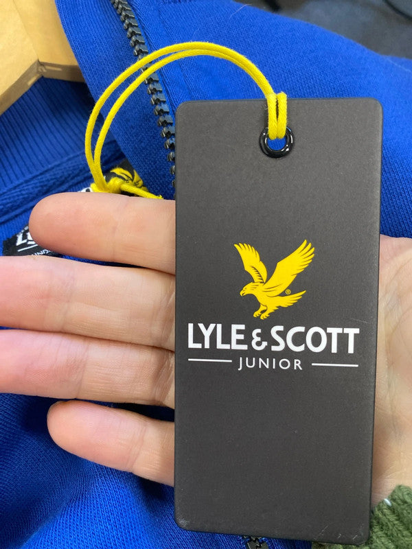 Fabulous Lyle & Scott Junior zip up top Blue Age 6/7 LK469