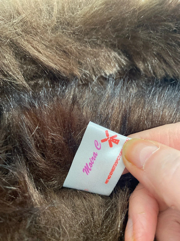 Fabulous Moira C faux fur brown headband apres ski CC001