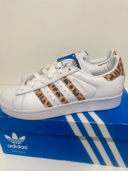 Fabulous Superstar Adidas Leopard Uk4 New classics LB010