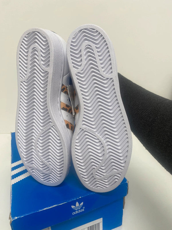 Fabulous Superstar Adidas Leopard Uk4 New classics LB010