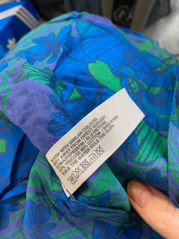 Fabulous Fat Face cotton blend Blu Victoria floral skirt Uk16 JC470