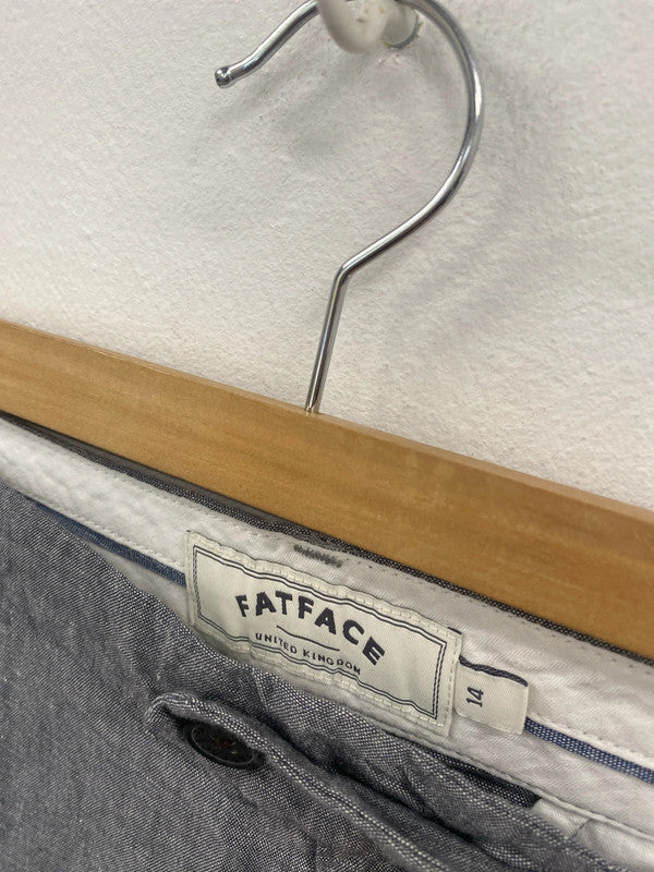 Fabulous Fatface Grey Marl Linen blend trousers Uk14 JC470