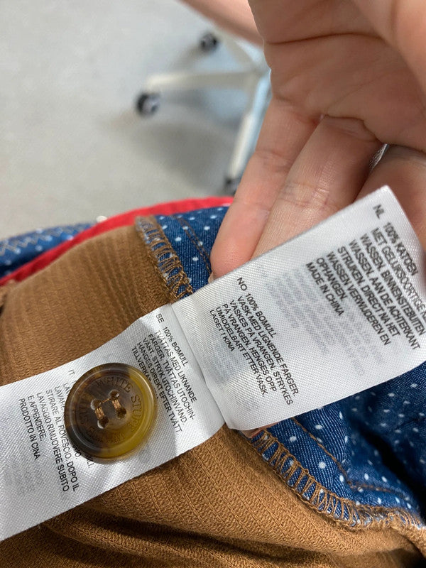 Fabulous white stuff brown cord wide leg crop trousers UK 16 JC470