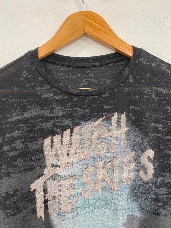 Fabulous All Saints vintage distressed Sleeveless T-Shirt UKS Black KB474