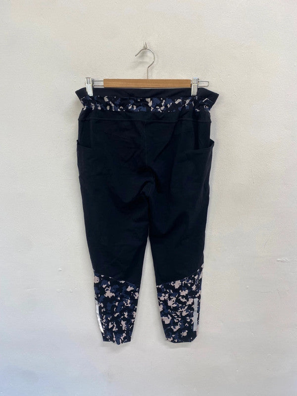 Fabulous Sweaty Betty the power Leggings UK XL Black navy camo LM004