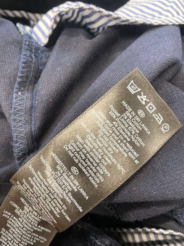 Fabulous Hobbs velvet velour Straight trousers UK 16 Navy LM004