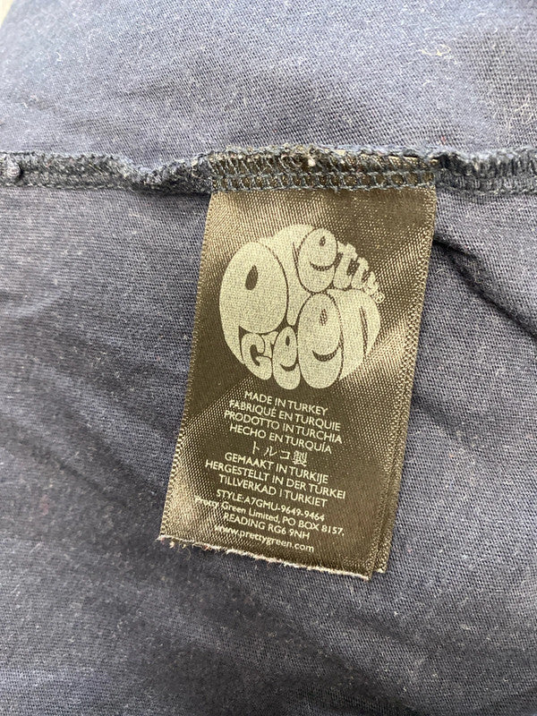 Classic men’s pretty green navy T-shirt casual UK S CS476