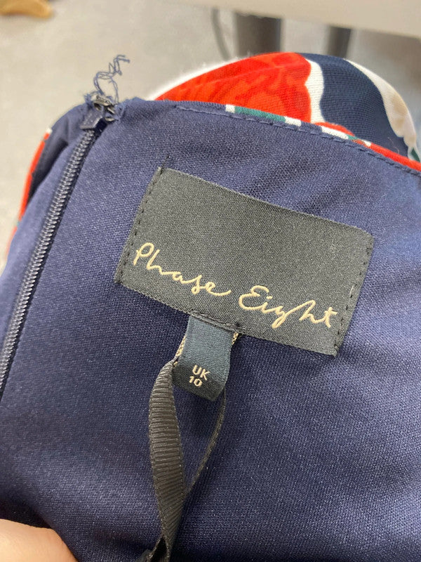 Gorgeous phase eight Nicole tulip floral dress navy UK 10 AP464