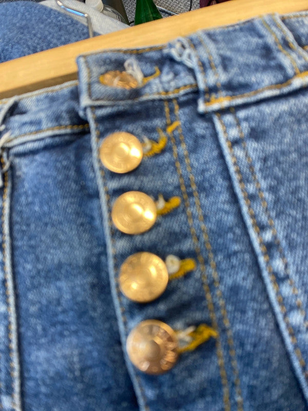 Fabulous Y2K vibes bootcut distressed jeans UK6 W 23 HDR01