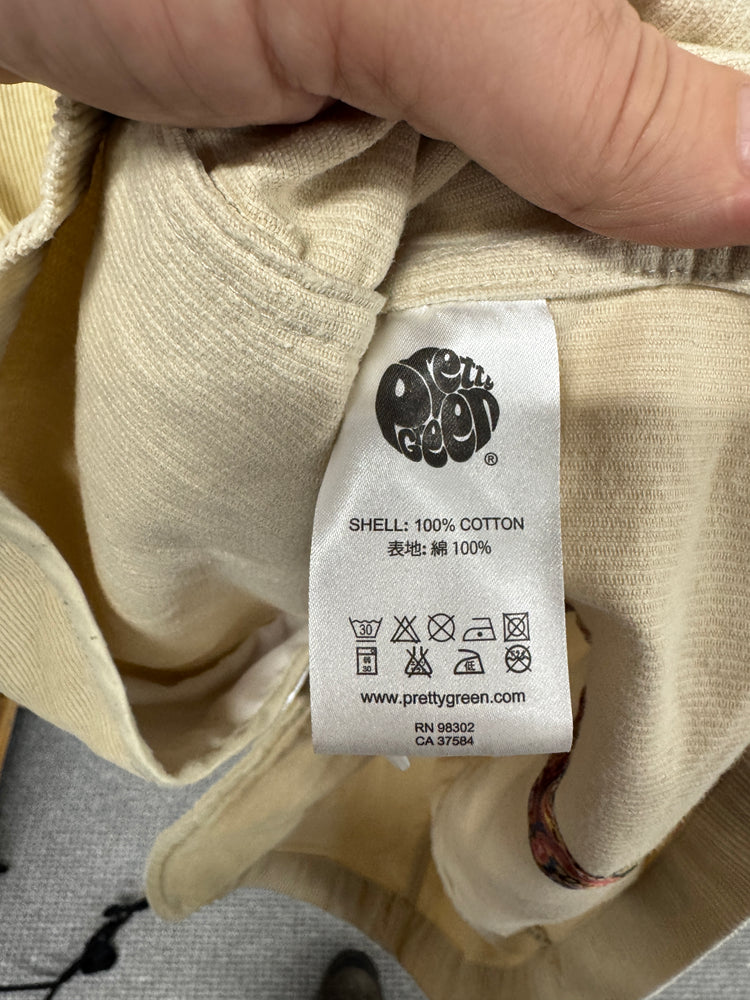 Pretty Green corduroy casual terrace oi polloi shacket XS sand beige AM012